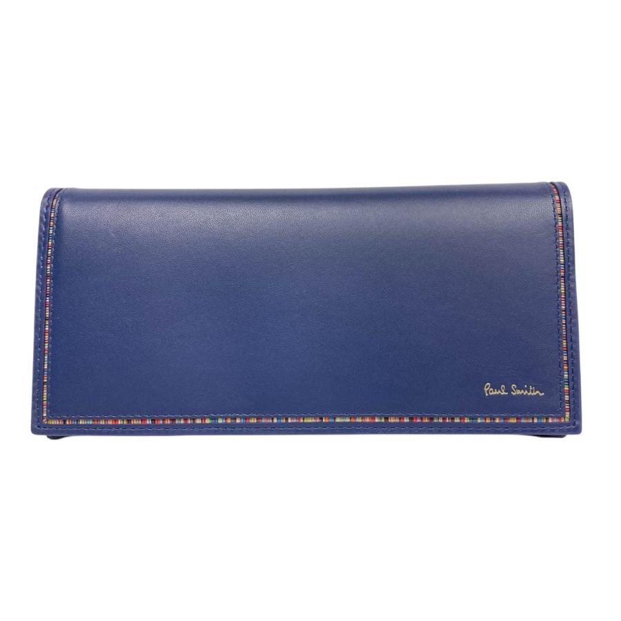 未使用　PaulSmith ポールスミス　レザー長財布　ブルー Paul Smith（ポール・スミス） 未使用 長財布 レザー ブルー マルチ