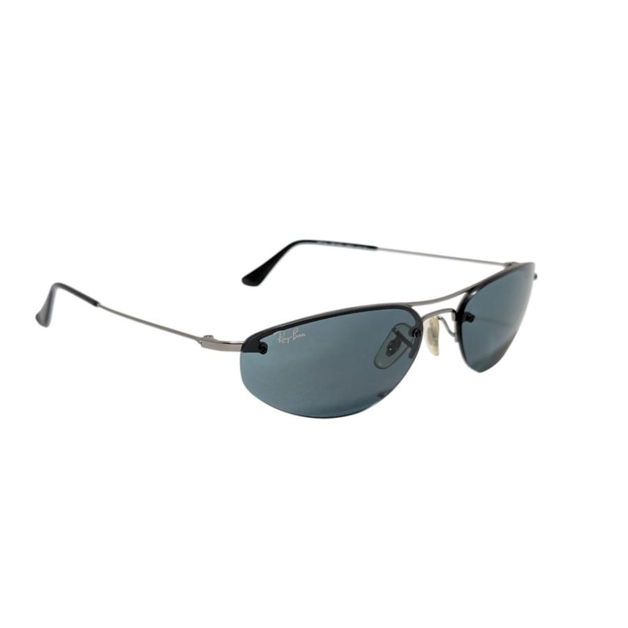 Ray-Ban レイバン サングラス RB3155 ＴＯＰ OVAL 縁なし 57□16 メタルフレーム ブラック 黒 ハーフリム メンズ レディース Ray-Ban（レイバン） サングラス RB3155 TOP OVAL 縁なし 57□16