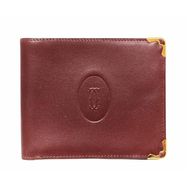 Cartier（カルティエ） 財布 二つ折り 札入れ メンズ 札入 レザー