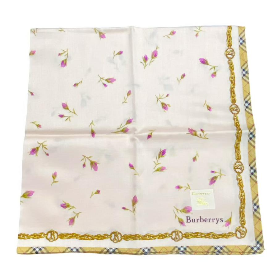 BURBERRY（バーバリー） 未使用 ハンカチ コットン スカーフ scarf 綿