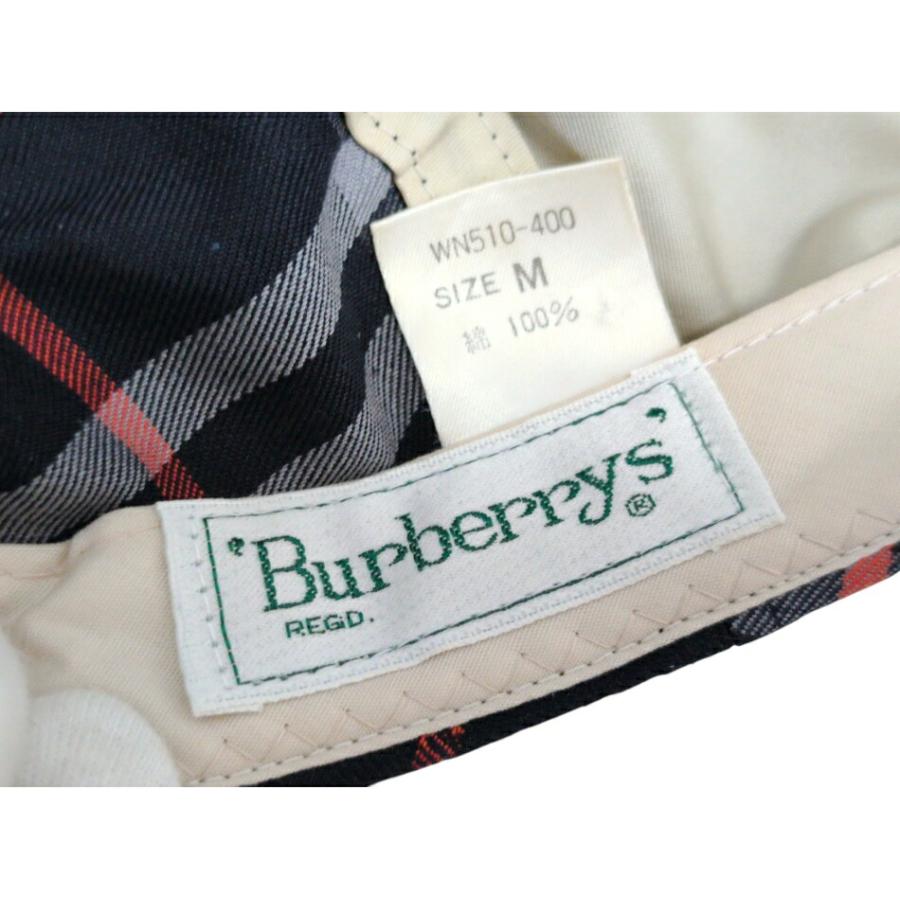 BURBERRY（バーバリー） ハンチング帽 チェック ネイビー Burberrys