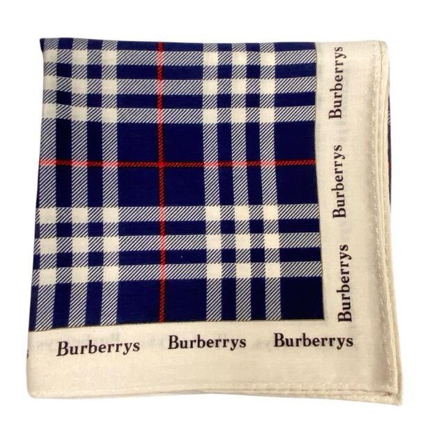 BURBERRY（バーバリー） 未使用 ハンカチ 綿 scarf スカーフ Vintage