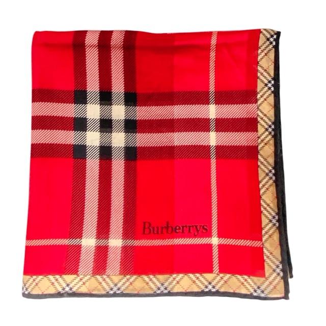 BURBERRY（バーバリー） 大判 57cm ハンカチ レッド チェック