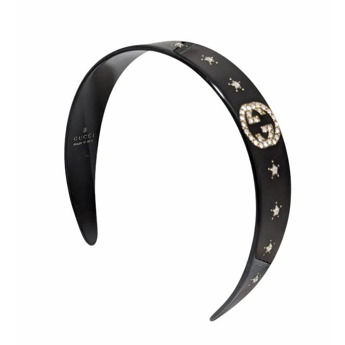 GUCCI（グッチ） クリスタル GG ヘアバンド 628716 カチューシャ
