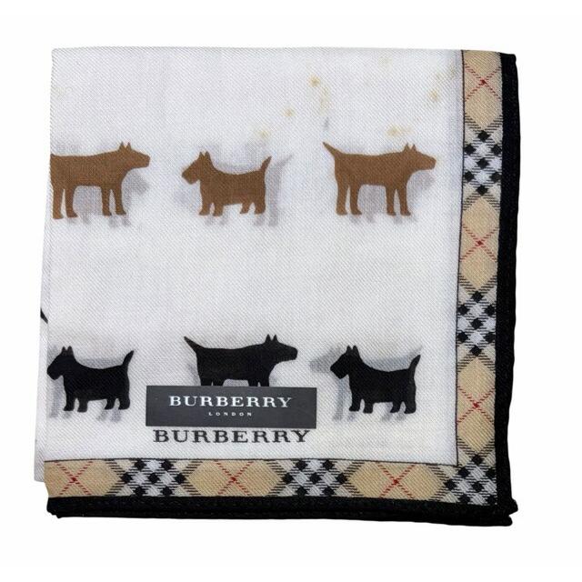 BURBERRY（バーバリー） 未使用 訳アリ ベージュ ハンカチ 綿 100