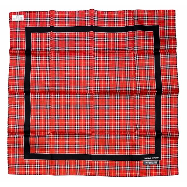 BURBERRY（バーバリー） 未使用 ハンカチ 綿 100％ scarf チェック