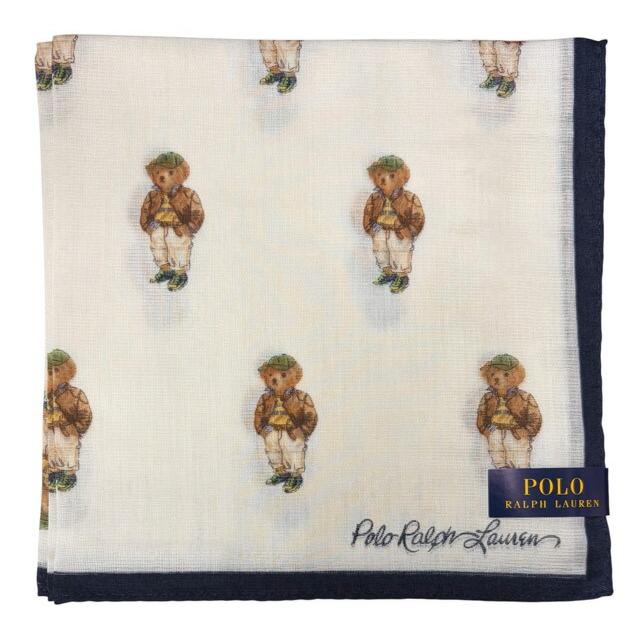 ✨新品／Ralph Lauren ／ポロベア／ハンカチ／ヴィンテージ／スカーフ✨ POLO RALPH LAUREN（ポロ・ラルフローレン） 未使用 ポロ ラルフ