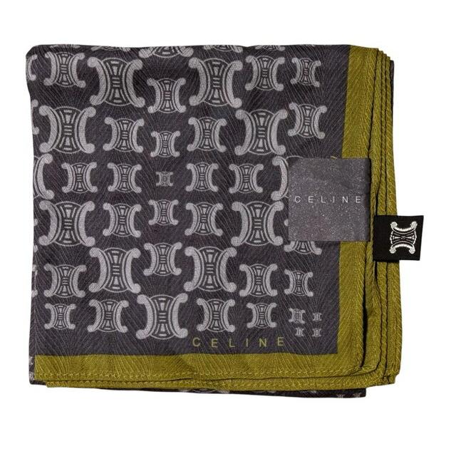 CELINE（セリーヌ） 未使用 ハンカチ 50cm scarf マカダム スカーフ