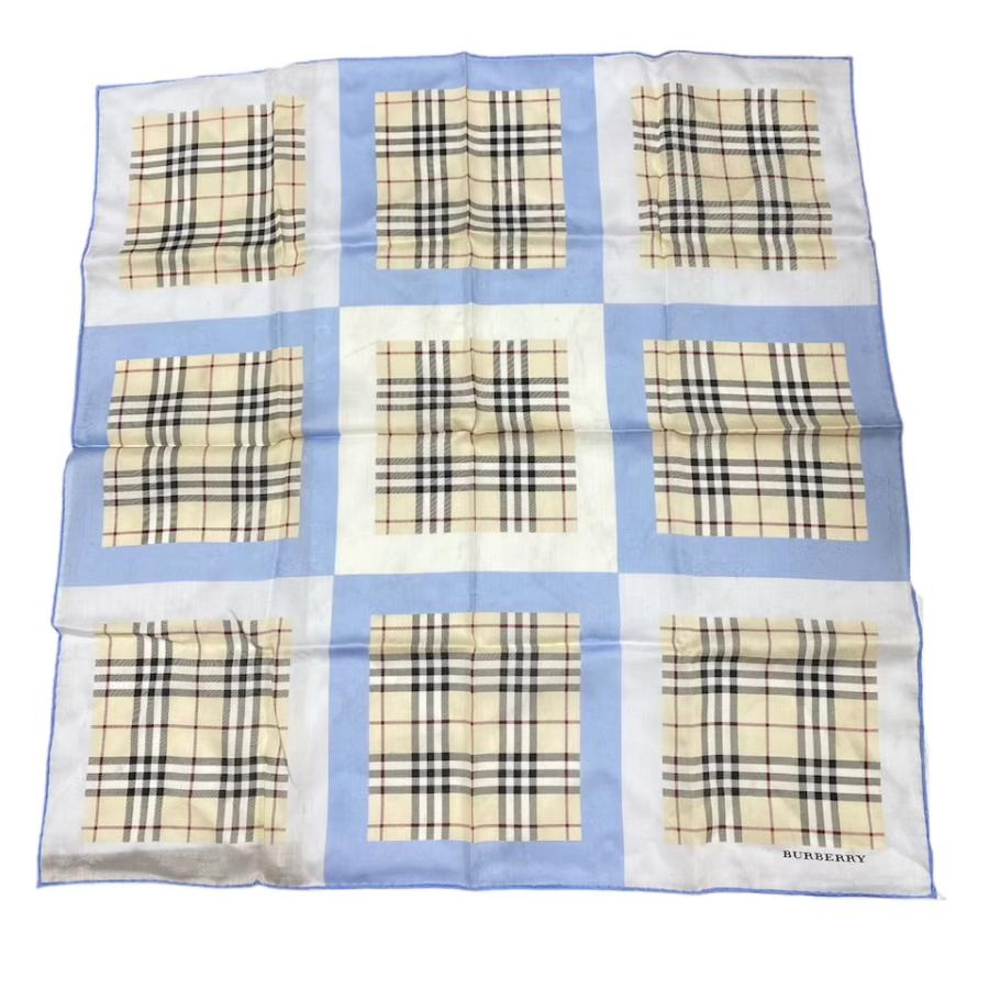 BURBERRY 大判　ハンカチ　 ５枚セット BURBERRY（バーバリー） 新品同様 ロンドン スカーフ 大判 ハンカチ