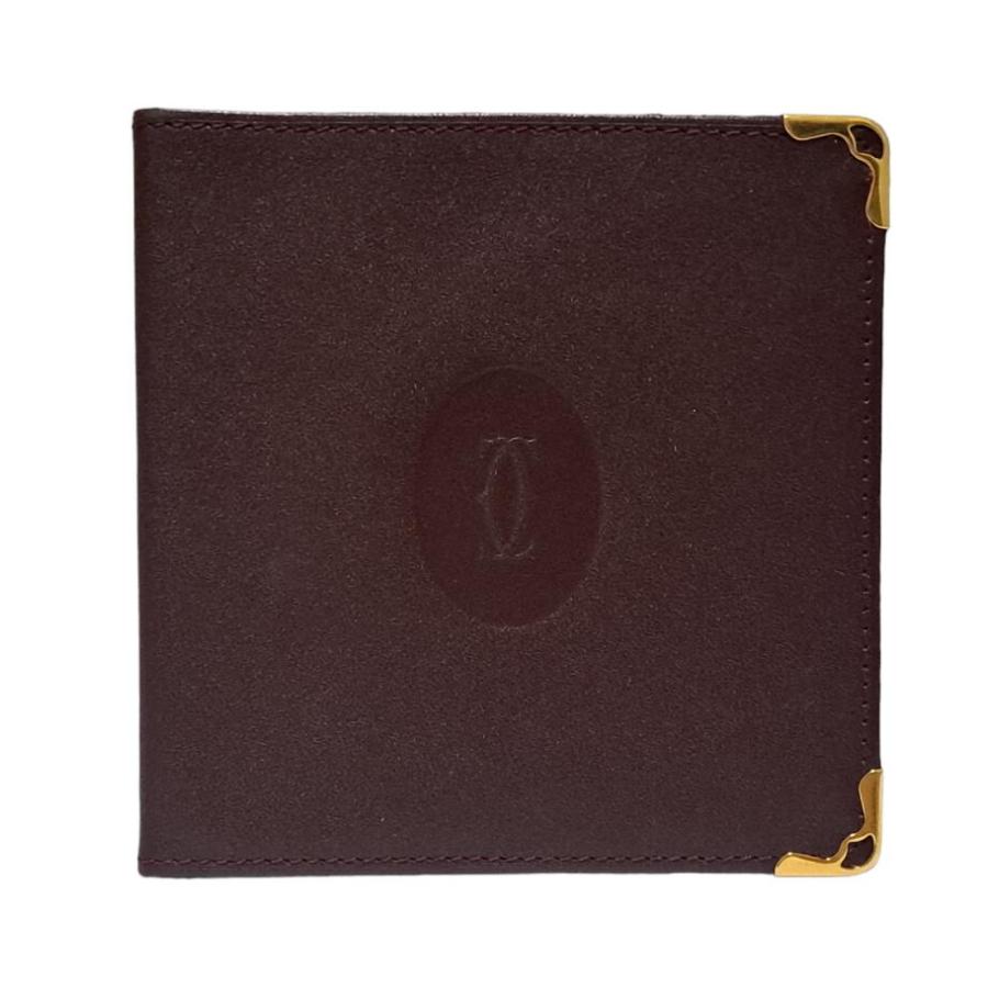 美品 カルティエ カード付き 財布 札入れ 二つ折り マスト 札入 Cartier メンズ レディース 【中古】 Cartier（カルティエ） 美品 カード付き 財布 札入れ 二つ折り マスト