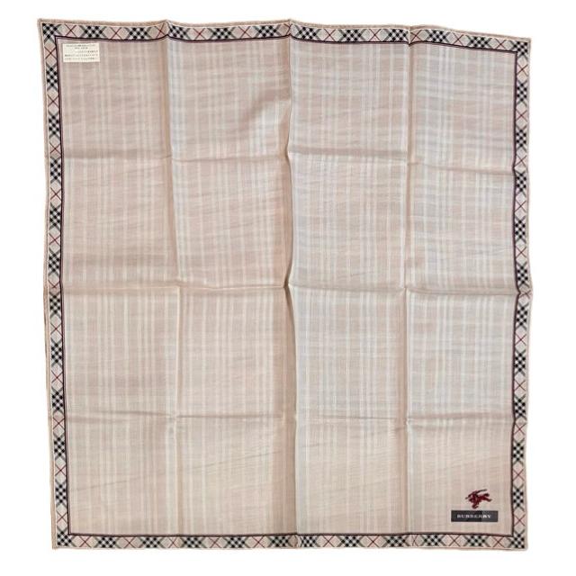 BURBERRY（バーバリー） 未使用 ハンカチ 綿 コットン 100％ チェック