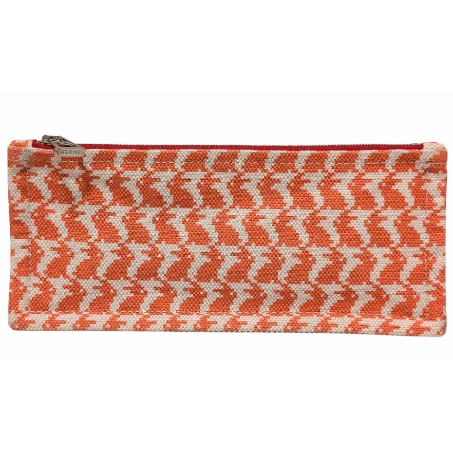 エルメス　トゥルースエコールPMアニモールピクセルラビットうさぎさん柄ペンケース HERMES（エルメス） トゥルース エコールPM アニモールピクセル