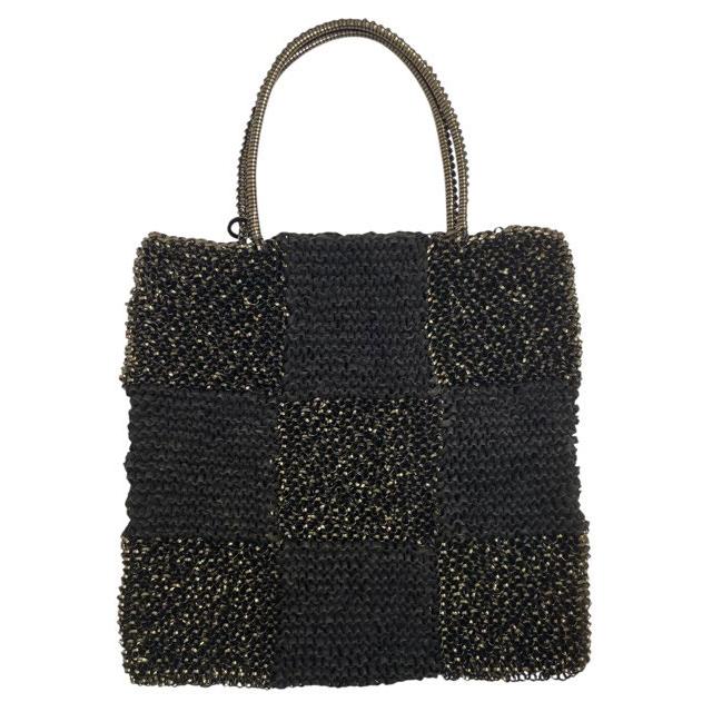 アンテプリマ ハンドバッグ トートバッグ ワイヤーバッグ 異素材 ブラック