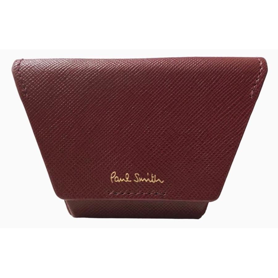 未使用 ポールスミス ケース 小銭入れ オリガミ 折り紙 Paul Smith レザー ワイン ボルドー レッド系 本革  メンズ レディー スＰ Paul Smith（ポール・スミス） 未使用 コインケース 小銭入れ オリガミ