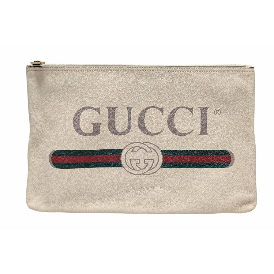 GUCCI グッチ ポートフォリオ セカンドバッグ アイボリー 500984  