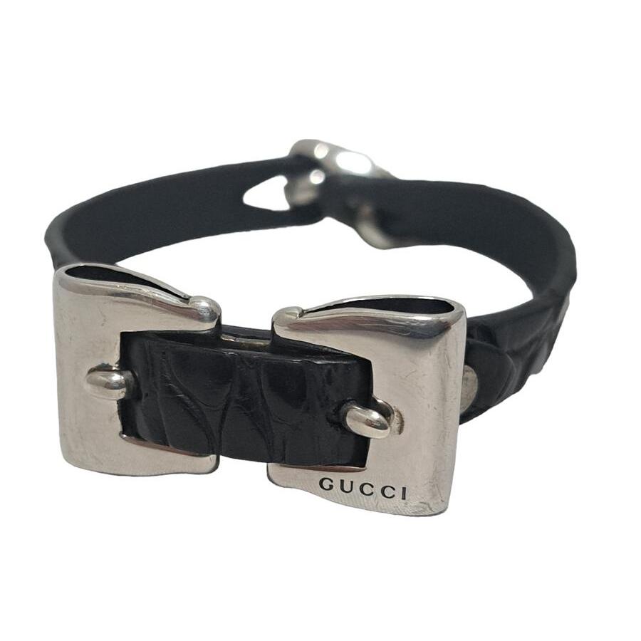 GUCCI 犬用ブレスレット ブラック・シルバー GUCCI 犬用ブレスレット ブラック・シルバー 【公式ショッピングサイト】