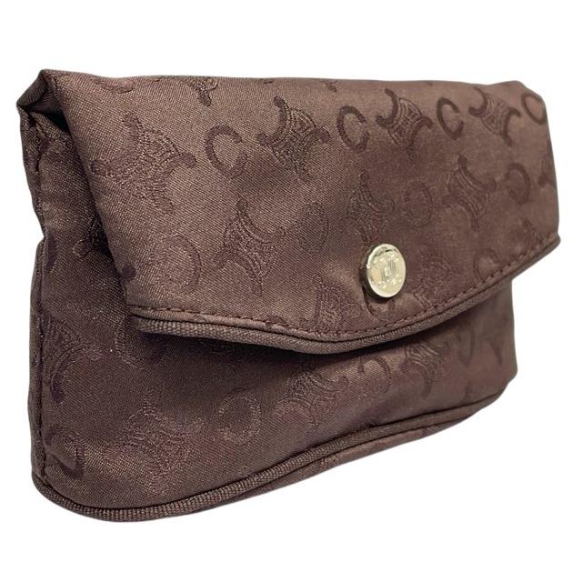 CELINE セリーヌ　Cマカダム総柄巾着ポーチ＋ハンドタオル　ギフト CELINE（セリーヌ） 未使用 ポーチ ハンドタオル セット ベージュ