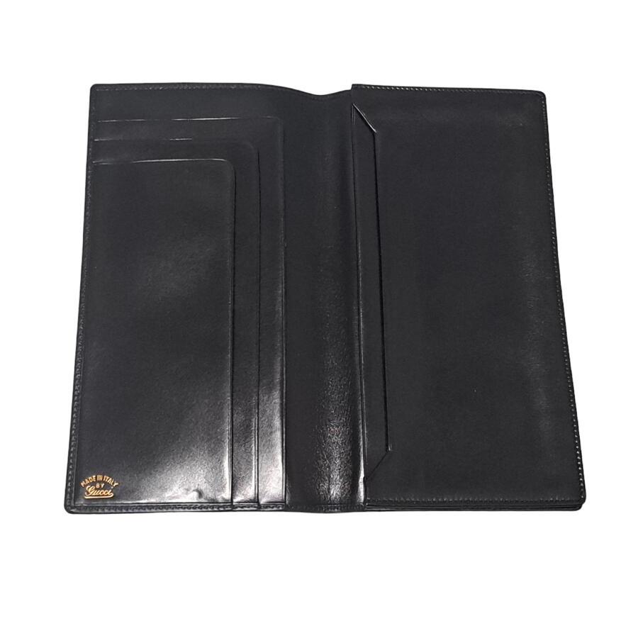 GUCCI グッチ 長財布 レザー 長札入れ ブラック 本革 札入れ 札 GUCCI グッチ 長財布 レザー 長札入れ ブラック 本革 札入れ 札