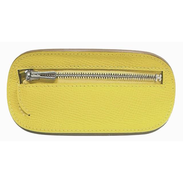エルメス ケース サーフ ソルド品 HERMES 小銭入れ レザー イエロー ファスナー付き メンズ レディース　【中古】 HERMES（エルメス） コインケース サーフ ソルド品 小銭入れ レザー