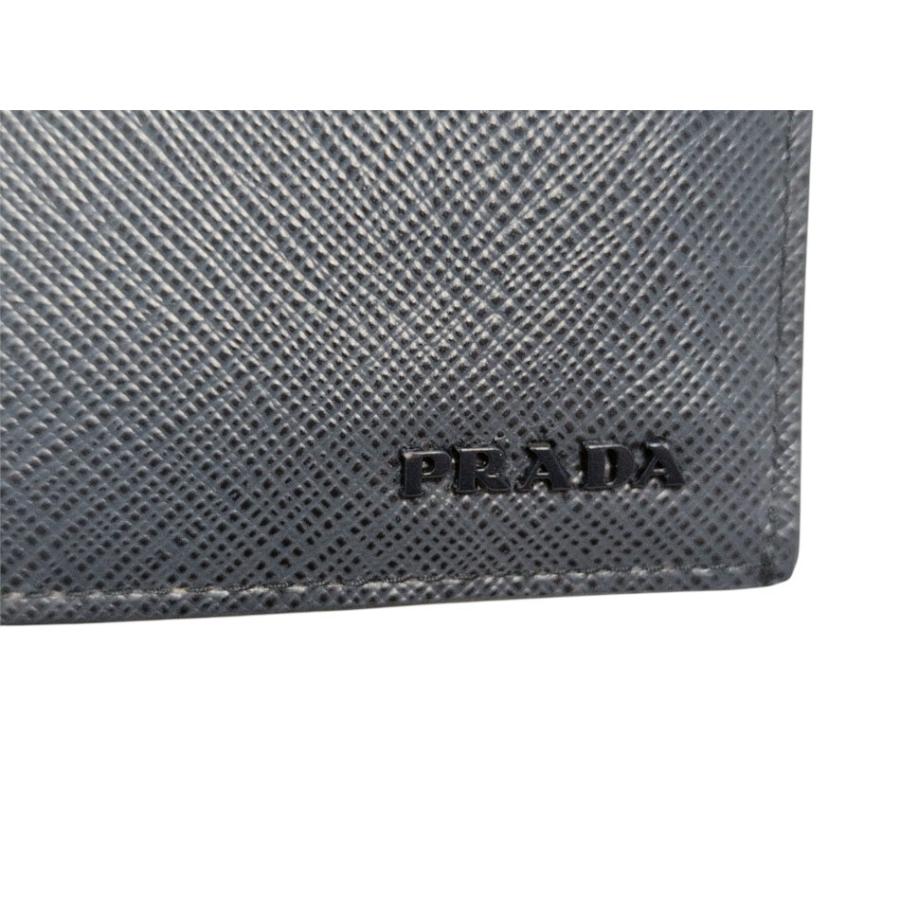 PRADA（プラダ） 財布 サフィアーノ ネイビー 2MV836 型押し レザー 長