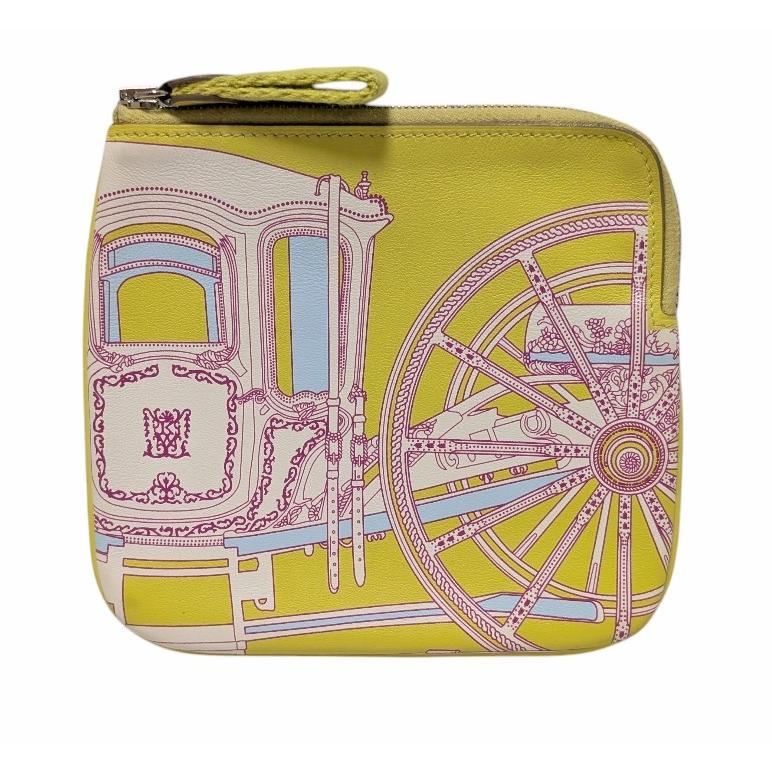 HERMES ポケットチーフ 馬車柄 HERMES（エルメス） カレ ポケット マルチポーチ ポーチ ヴォー
