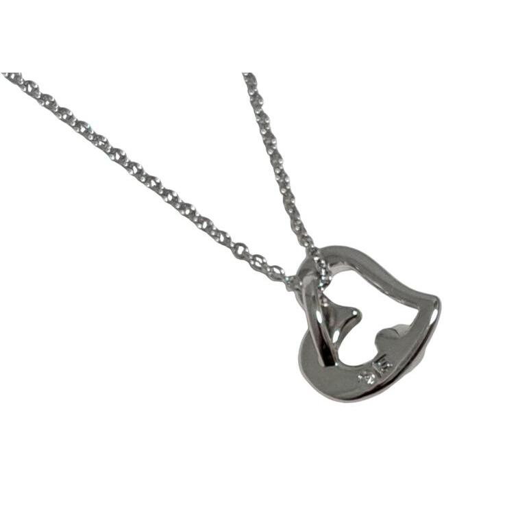 TASAKI 新品同様 田崎真珠 パール ハート ネックレス シルバー TASAKI 新品同様 田崎真珠 パール ハート ネックレス シルバー