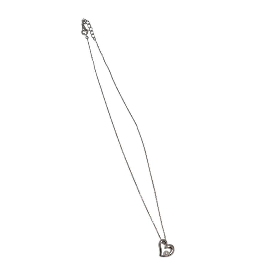 TASAKI 新品同様 田崎真珠 パール ハート ネックレス シルバー TASAKI 新品同様 田崎真珠 パール ハート ネックレス シルバー