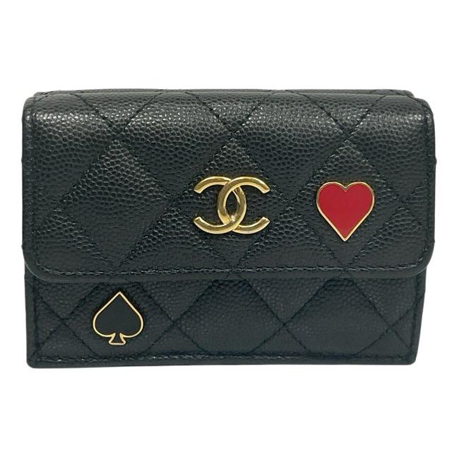 シャネル 三つ折り財布 キャビアスキン スモールフラップウォレット 正規品❣️ 楽天市場】【新品】 シャネル 三つ折り財布 クラシック スモール