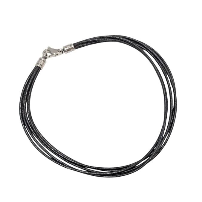 BVLGARI（ブルガリ） チョーカー レザー 5連 38cm レディース