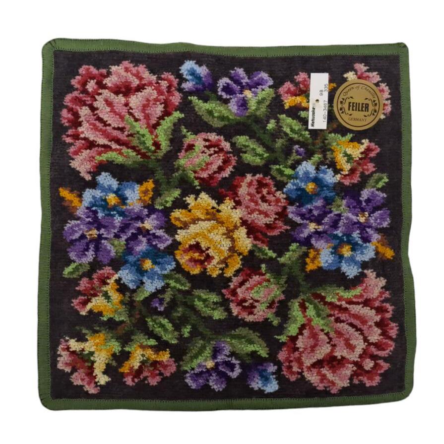 feiler（フェイラー） 未使用 ハンドタオル ハンカチ 花柄 フラワー