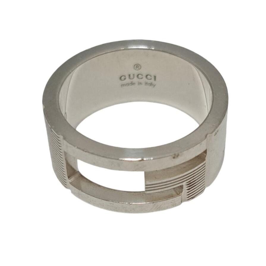 GUCCI（グッチ） リング 指輪 Gリング ＃10 シルバー 9号 ブランテッド