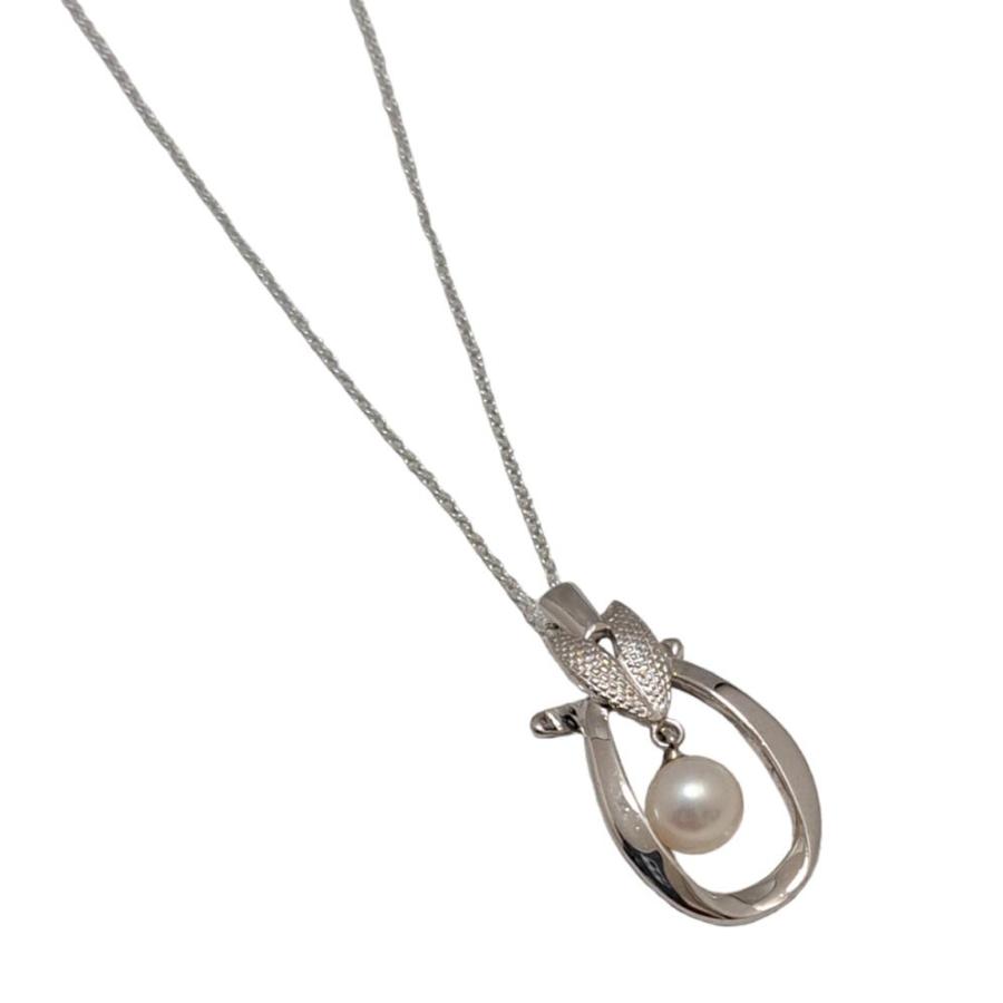 MIKIMOTO 新品同様 ミキモト 真珠 ペンダントヘッド SV製 パール 