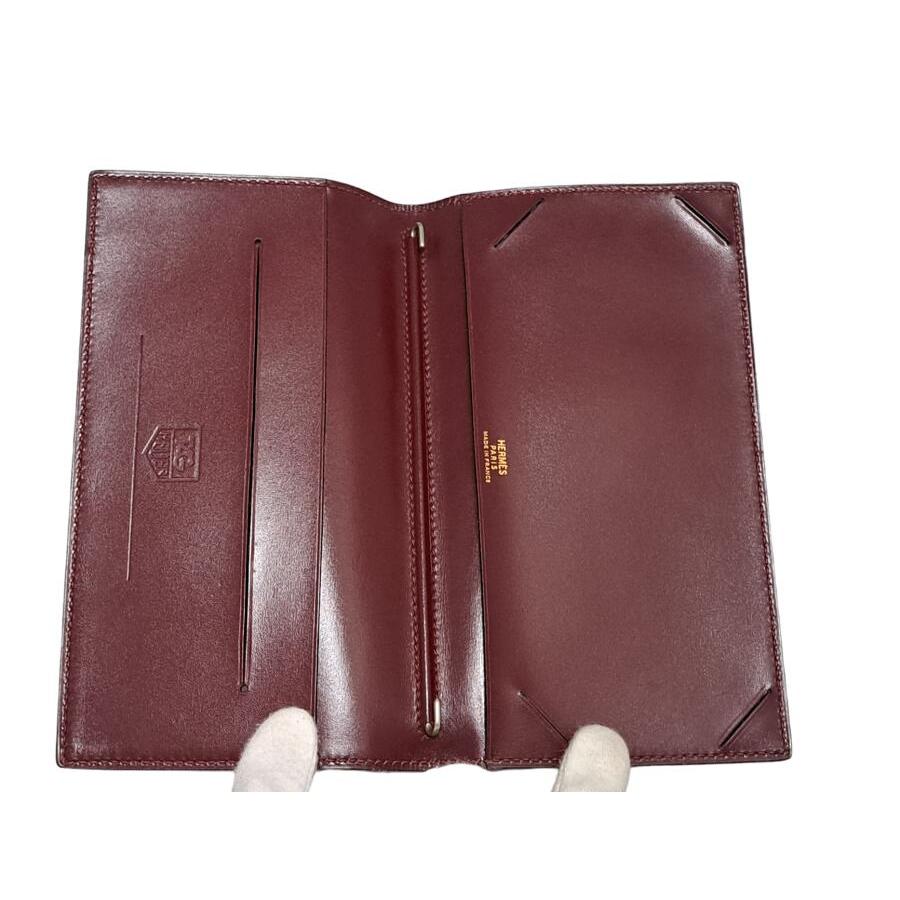 HERMES エルメス 手帳カバー レザー ボルドー タグホイヤー刻 HERMES エルメス 手帳カバー レザー ボルドー タグホイヤー刻