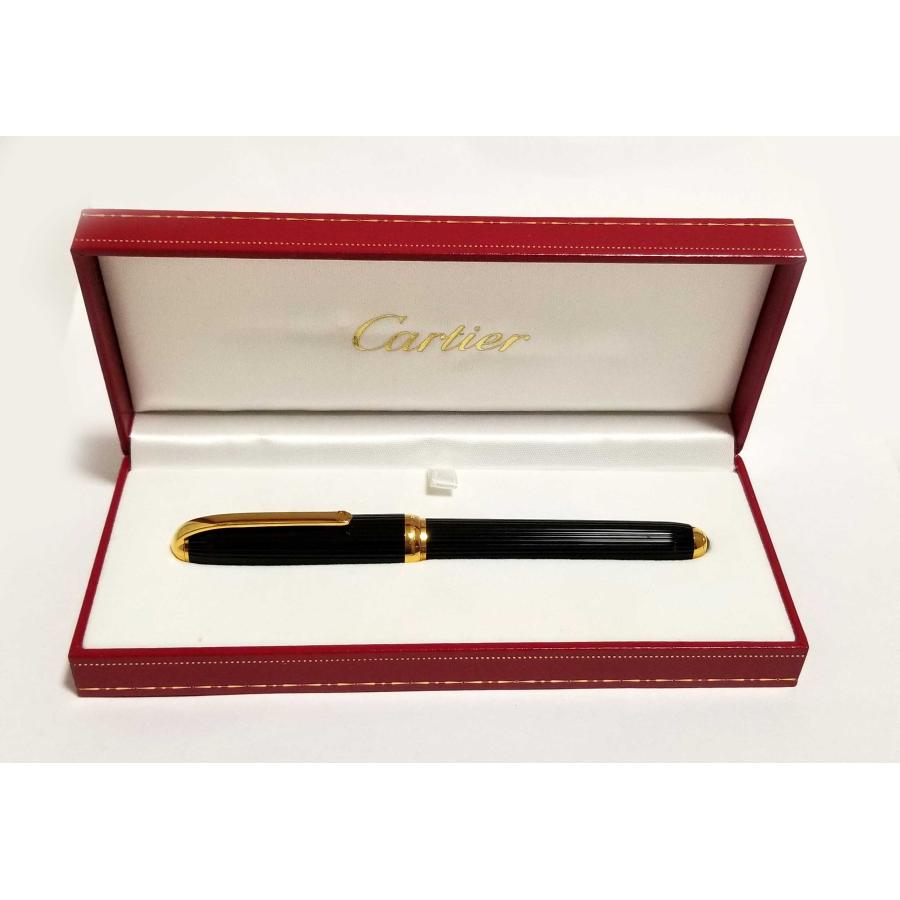 新品同様 カルティエ 万年筆 コンポジット 両用式 ペン先 K18 ゴールド ブラック 筆記用具 メンズ Cartier  ST170024 【中古】｜brandeal｜07