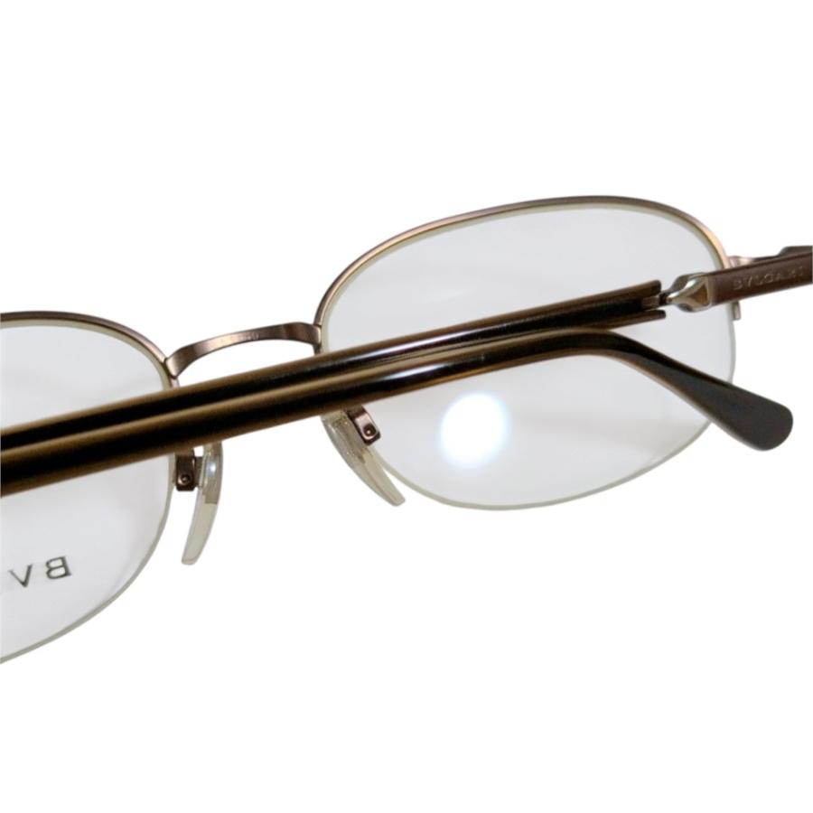 BVLGARIメガネ　度ありレンズ交換前提　 付属品無し　ヴィンテージ　現状販売 BVLGARI（ブルガリ） 未使用 訳あり 眼鏡フレーム メガネ ハーフリム