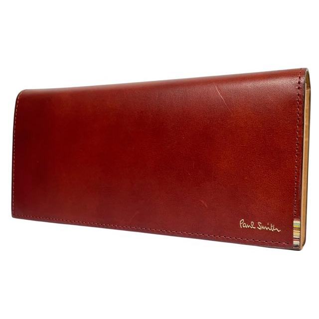 Paul Smith（ポール・スミス） 未使用 長財布 レザー ブラウン 赤茶