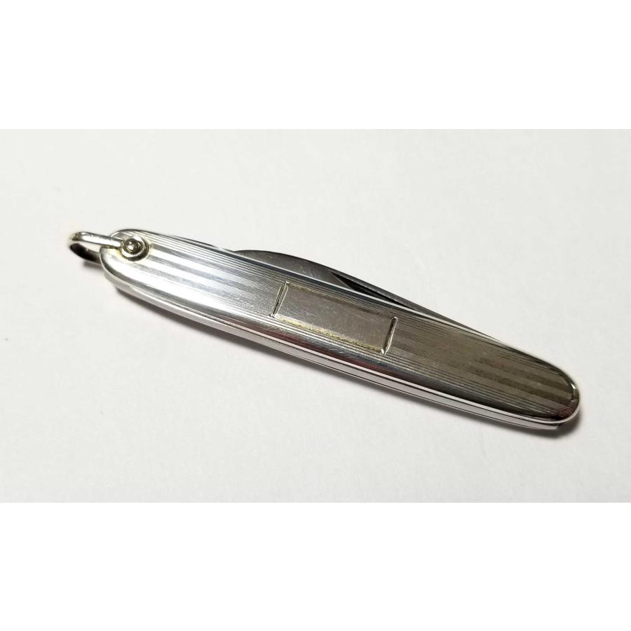ティファニー SV925 キーホルダー エンジンターン ナイフ シルバー製 