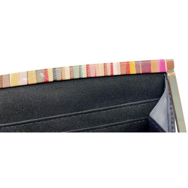 Paul Smith 未使用 ポールスミス 長財布 がま口 レザー ネイビー  