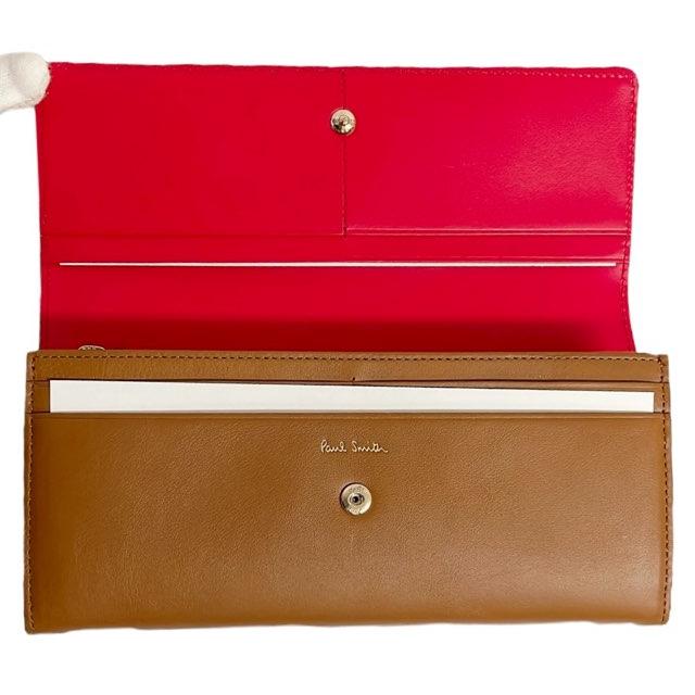 Paul Smith（ポール・スミス） 未使用 長財布 レザー ロゴ キャメル