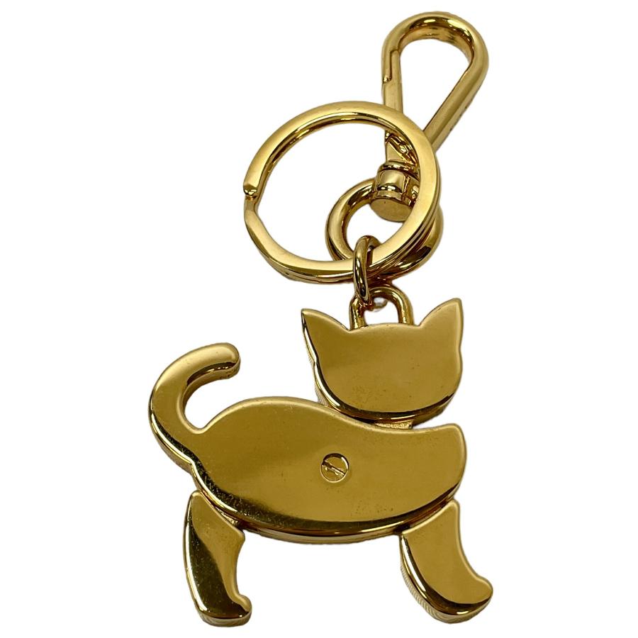 PRADA プラダ ネコ キーホルダー ねこ キーリング メタル PRADA プラダ ネコ キーホルダー ねこ キーリング メタル