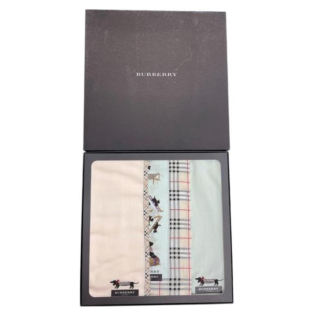 BURBERRY（バーバリー） 未使用 ハンカチ 3枚セット チェック 犬