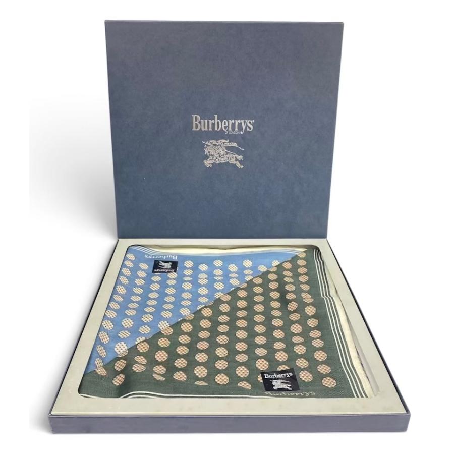 BURBERRY（バーバリー） 未使用 ハンカチ 綿 ドット ドッツ 水玉