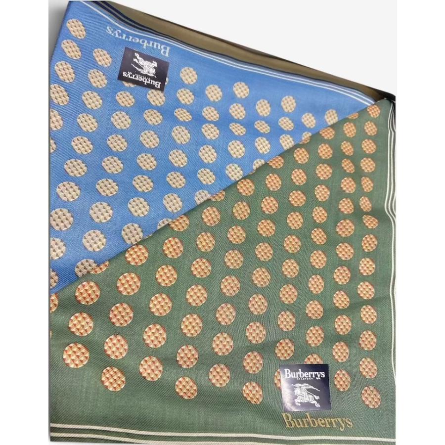 BURBERRY（バーバリー） 未使用 ハンカチ 綿 ドット ドッツ 水玉