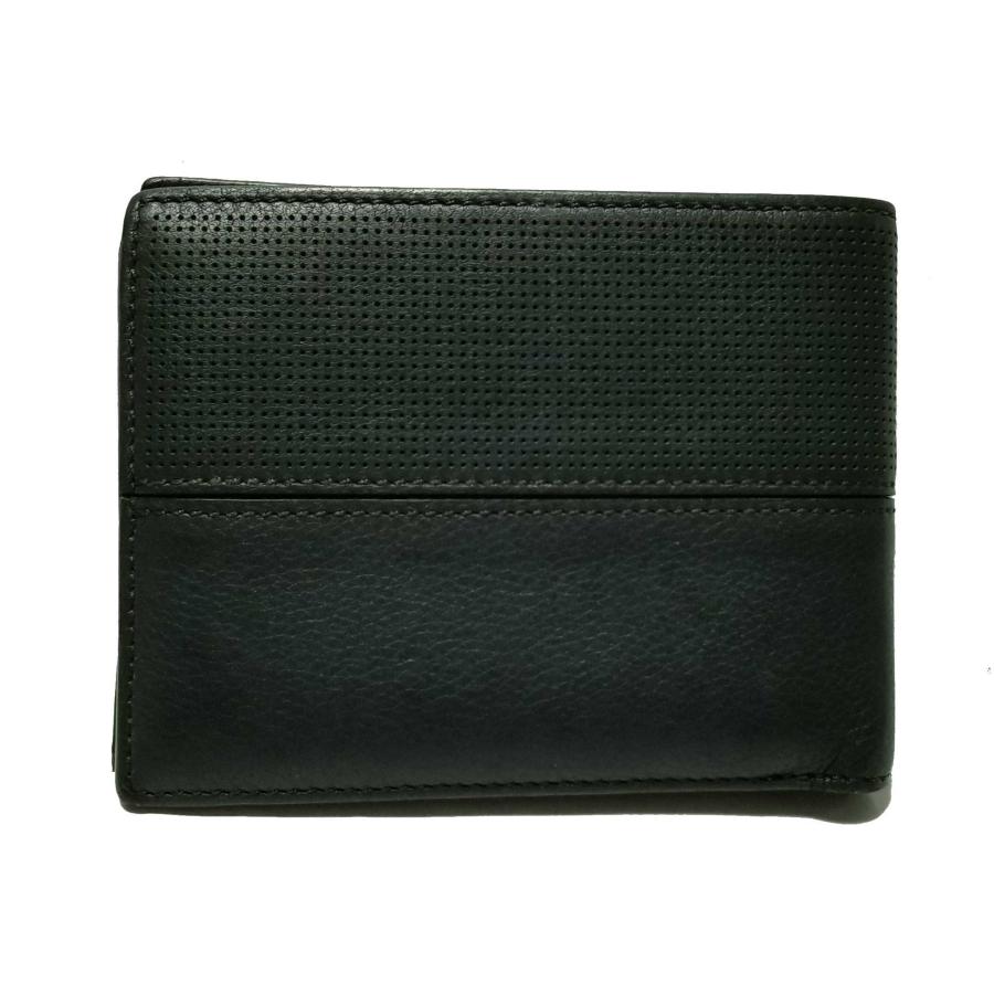 Cartier（カルティエ） 財布 二つ折り パンチングレザー 札入れ ダーク