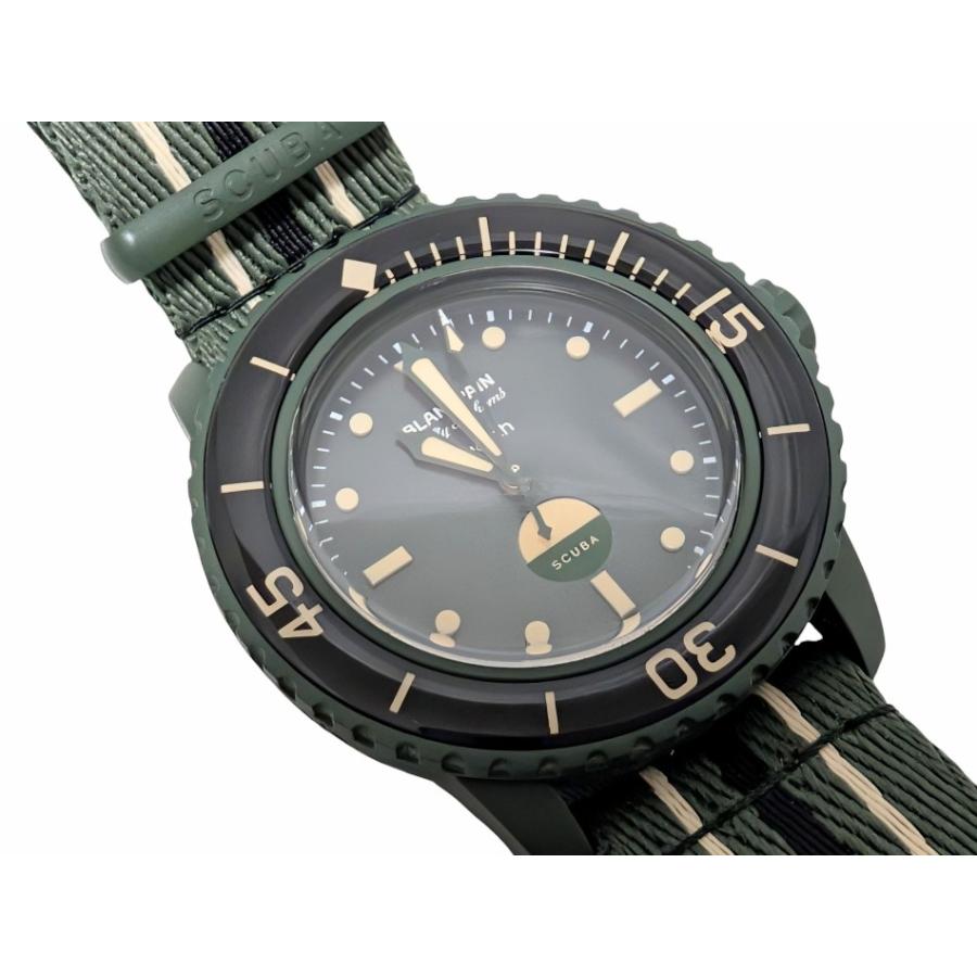 BLANCPAIN（ブランパン） 新品同様 スウォッチ 時計 SO35G100 GREEN 