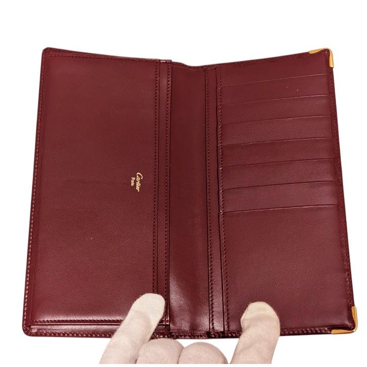 Cartier（カルティエ） マストライン 長財布 二つ折り長札入れ レザー
