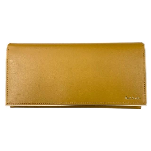 ポールスミス　財布　新品未使用 Paul Smith（ポール・スミス） 未使用 長財布 レザー ロゴ イエロー