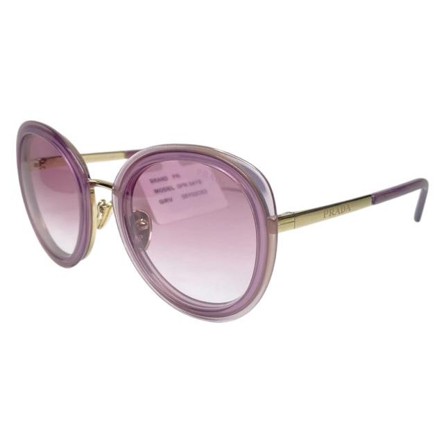未使用 プラダ サングラス PRADA PR 54YS オーバル パープル レディース メンズ ピンク ゴールド ロゴ SUNGLASSES 【中古】 PRADA（プラダ） 未使用 サングラス PRADA PR 54YS オーバル パープル