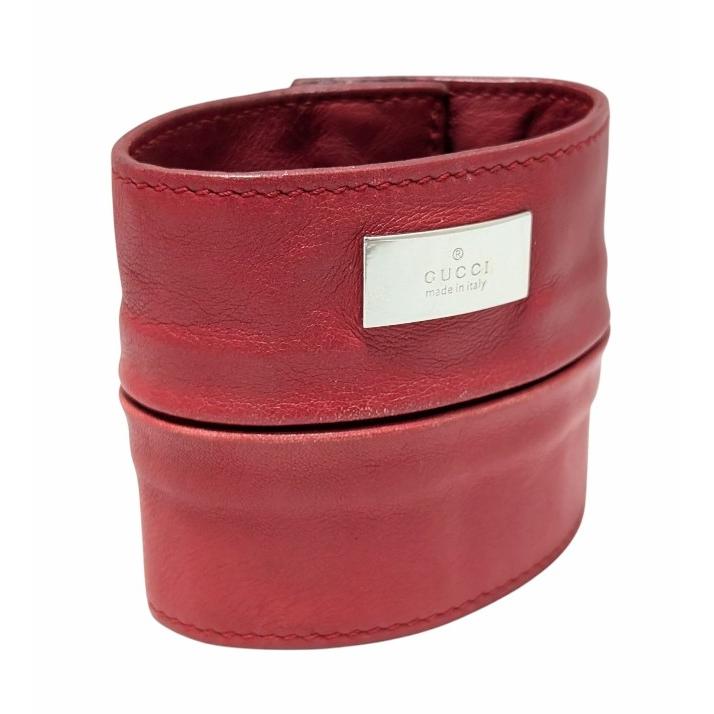 GUCCI（グッチ） ブレスレット レザー コインケース ポケット付 メンズ