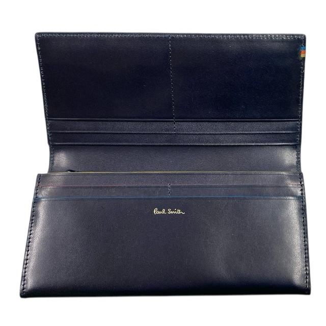 Paul Smith（ポール・スミス） 未使用 長財布 レザー 濃紺 ネイビー